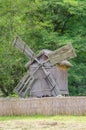 National Astra Museum in Sibiu - Old wood windmill in the sun