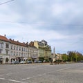 The National Bank Palace - Arad county - Romania Royalty Free Stock Photo