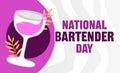 National Bartender Day for all bartenders Royalty Free Stock Photo