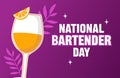 National Bartender Day for all bartenders Royalty Free Stock Photo