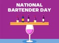 National Bartender Day for all bartenders Royalty Free Stock Photo