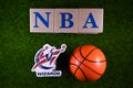 National Basketball Association Club Emblems Royalty Free Stock Photo