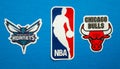 National Basketball Association Club Emblems Royalty Free Stock Photo