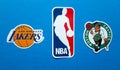 National Basketball Association Club Emblems Royalty Free Stock Photo