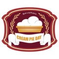 National Bavarian Cream Pie Day Royalty Free Stock Photo