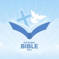 National Bible Day vector Royalty Free Stock Photo