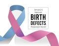National Birth Defects Prevention Month. Vector illustration on white