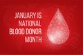 National Blood Donor Month concept