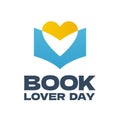 National book lovers day. August 9. Template for banner, poster, card