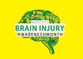 National brain injury awareness month design