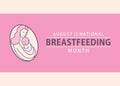 National breastfeeding month poster design