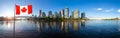 National Canadian Flag Composite. False Creek, Downtown Vancouver, British Columbia, Canada.