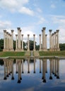 National Capitol Columns reflected