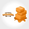 National Caramel Day Vector Illustration Royalty Free Stock Photo