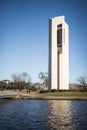 The National Carillon on Queen Elizabeth II Island in Lake Burley Griffin, Australia