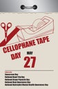 National Cellophane Tape Day Royalty Free Stock Photo