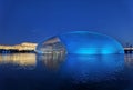 Beijing NCPA night scene, blue light Royalty Free Stock Photo