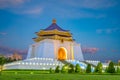 Night scene of chiang kai shek memorial hall