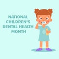 National ChildrenÃ¢â¬â¢s Dental Health Month. Banner