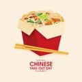 National Chinese Take-Out Day vector