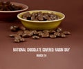 National Chocolate Covered Raisins Day stock images Royalty Free Stock Photo