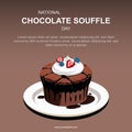 National Chocolate Souffle Day background