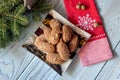 National, Christmas greek cookies `melomacarona`.