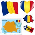 National colours of Romania