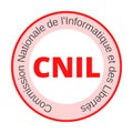 National commission on informatics and liberty symbol called cnil in France