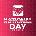 National common courtesy day, march 21 Royalty Free Stock Photo