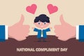 National Compliment Day background Royalty Free Stock Photo