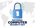 National Computer Security Day for better computer security Royalty Free Stock Photo