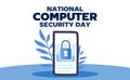 National Computer Security Day for better computer security Royalty Free Stock Photo
