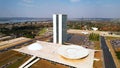 National Congress building at downtown Brasilia Brazil. Royalty Free Stock Photo