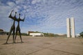 Powers Square in Brasilia capital of Brazil Royalty Free Stock Photo