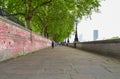 The National Covid Memorial Wall along the south bank of the Thames, London
