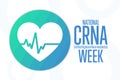 National CRNA Week. Certified Registered Nurse Anesthetists. Holiday concept. Template for background, banner, card