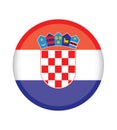 National Croatia flag, official colors and proportion correctly. National Croatia flag. Vector illustration. EPS10. Croatia flag v