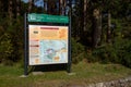 National Cycle Network sign of Ballyhoura Cycle Routes at Glen of Aherlow in County Tipperary, Ireland.