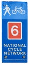 National Cycle Route sign post