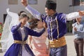 The national dance newlyweds on the Crimean Tatar wedding.Bakhchisarai