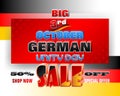 National day of Germany, sales, commercial events