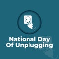 National day of unplugging.