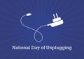 National Day of Unplugging vector