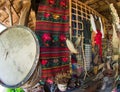 National decorations rural tavern in Bulgaria