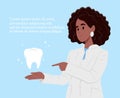 National Dental Hygiene month is observed every year in October. A dentist is holding a healthy tooth.