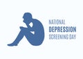 National Depression Screening Day vector