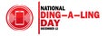 National Ding A Ling Day Vector illustration