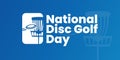 national disc golf day, august 5 Royalty Free Stock Photo