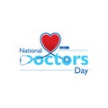 National doctors day concept poster